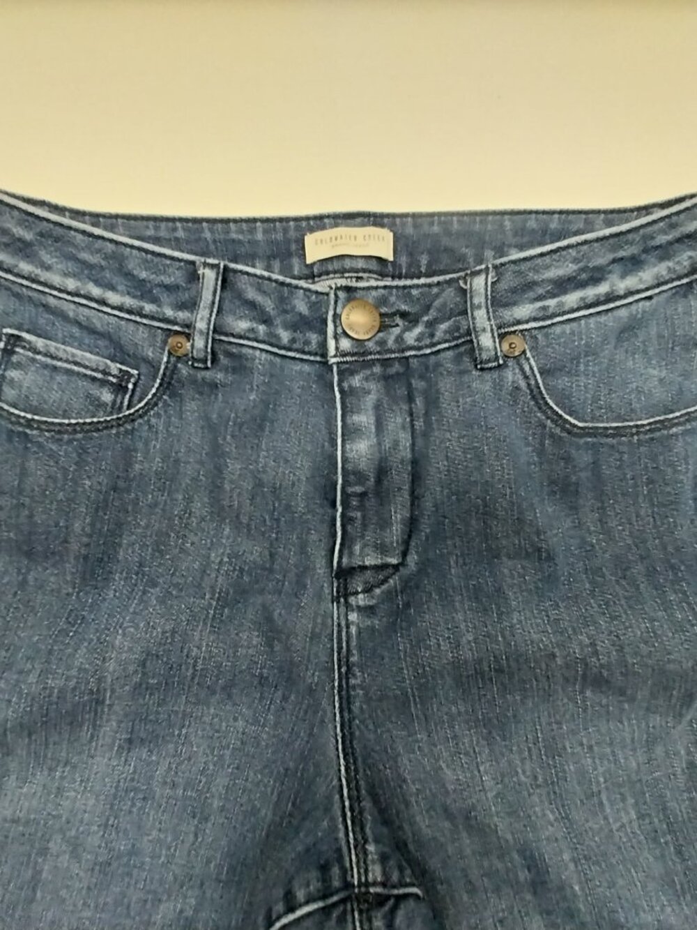 COLDWATER CREEK STRAIGHT LEG SIZE 8P  COTTON/SPANDEX BLEND JEANS